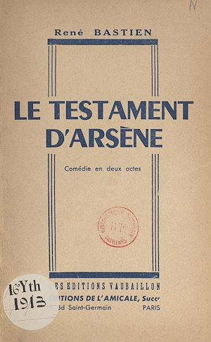 Téléchargez le livre :  Le testament d'Arsène