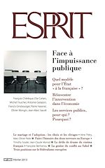 Télécharger le livre :  Esprit février 2013 - Face à l'impuissance publique