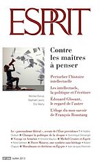 Télécharger le livre :  Esprit juillet 2013 - Contre les maîtres à penser