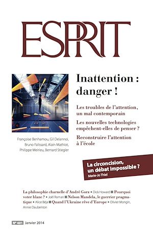 Téléchargez le livre :  Esprit janvier 2014 - Inattention : danger !