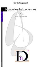 Télécharger le livre :  Nouvelles balzacienne N°4