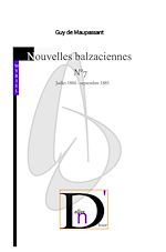 Télécharger le livre :  Nouvelles balzaciennes N°7