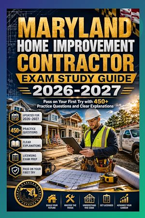 Download the eBook: Maryland Home Improvement Contractor Exam Study Guide 2026-2027