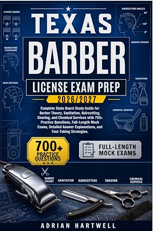 Download the eBook: TEXAS BARBER LICENSE EXAM PREP 2026/2027