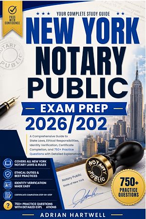 Download the eBook: NEW YORK NOTARY PUBLIC  EXAM PREP 2026/2027