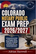 Download this eBook COLORADO NOTARY PUBLIC  EXAM PREP 2026/2027